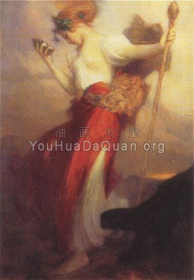 A Bacchante - 亚瑟·哈克